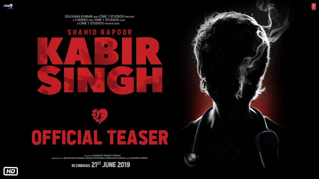 Kabir Singh – Official Teaser | Shahid Kapoor, Kiara Advani | Sandeep Reddy Vanga | 21st June 2019