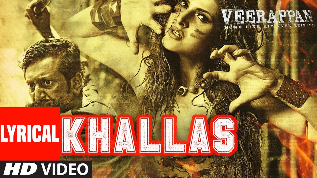 KHALLAS Lyrical Video Song | VEERAPPAN | Shaarib & Toshi Ft.Jasmine Sandlas | T-Series