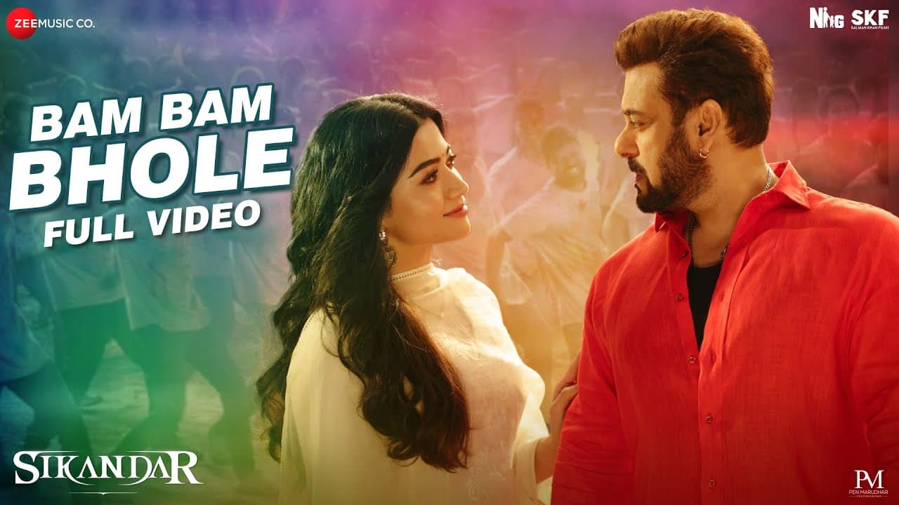 Bam Bam Bhole - Full Video | Sikandar | Salman Khan, Rashmika Mandanna, Kajal | Pritam, Shaan, Dev N