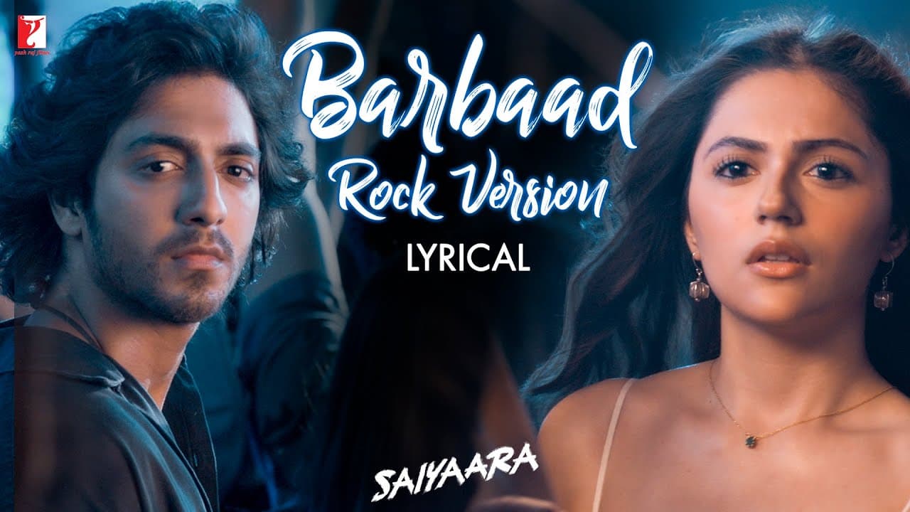 Lyrical | Barbaad - Rock Version | Saiyaara | Ahaan Panday, Aneet Padda | The Rish