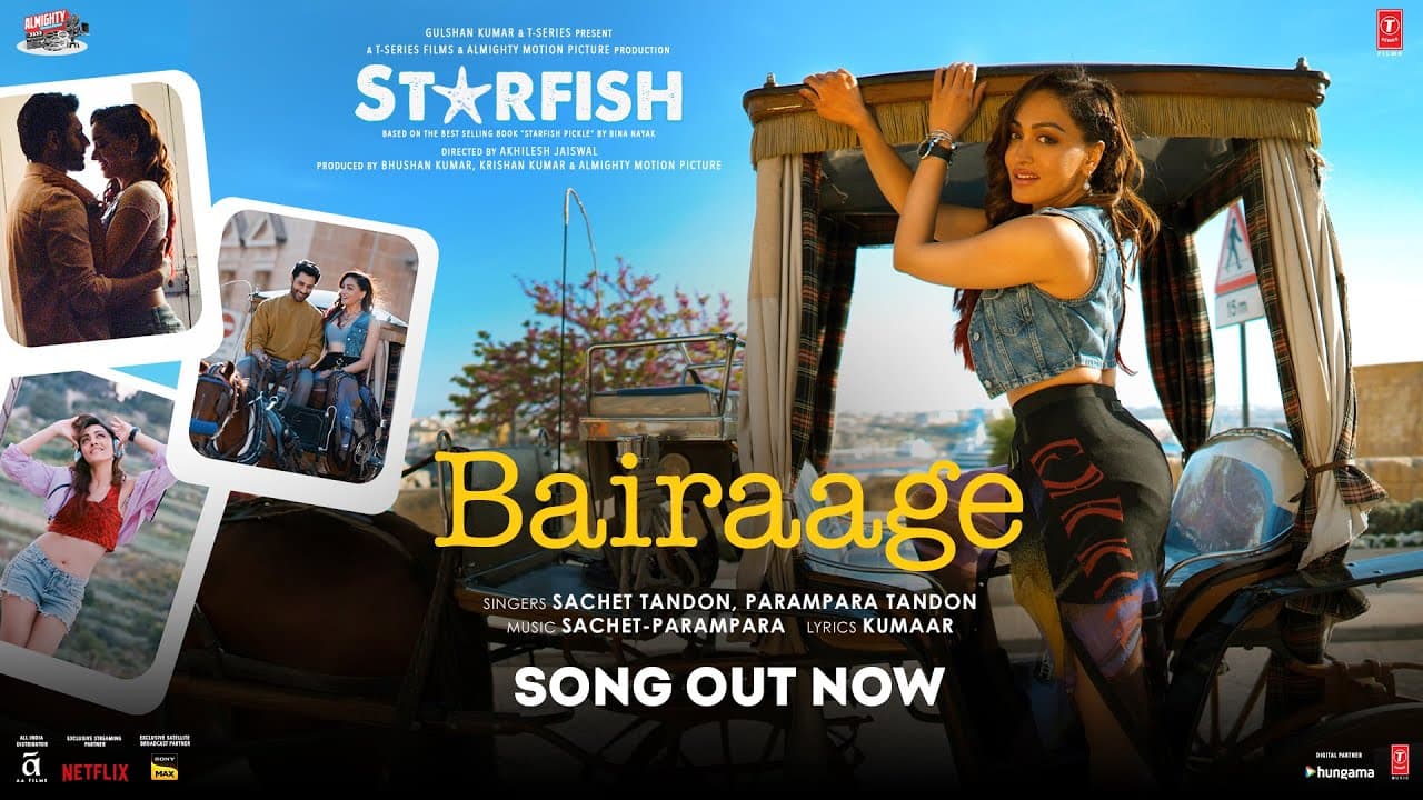 Starfish: Bairaage (Song) | Khushalii Kumar,Tusharr K,Ehan B | Sachet-Parampara | Kumaar | Bhushan K