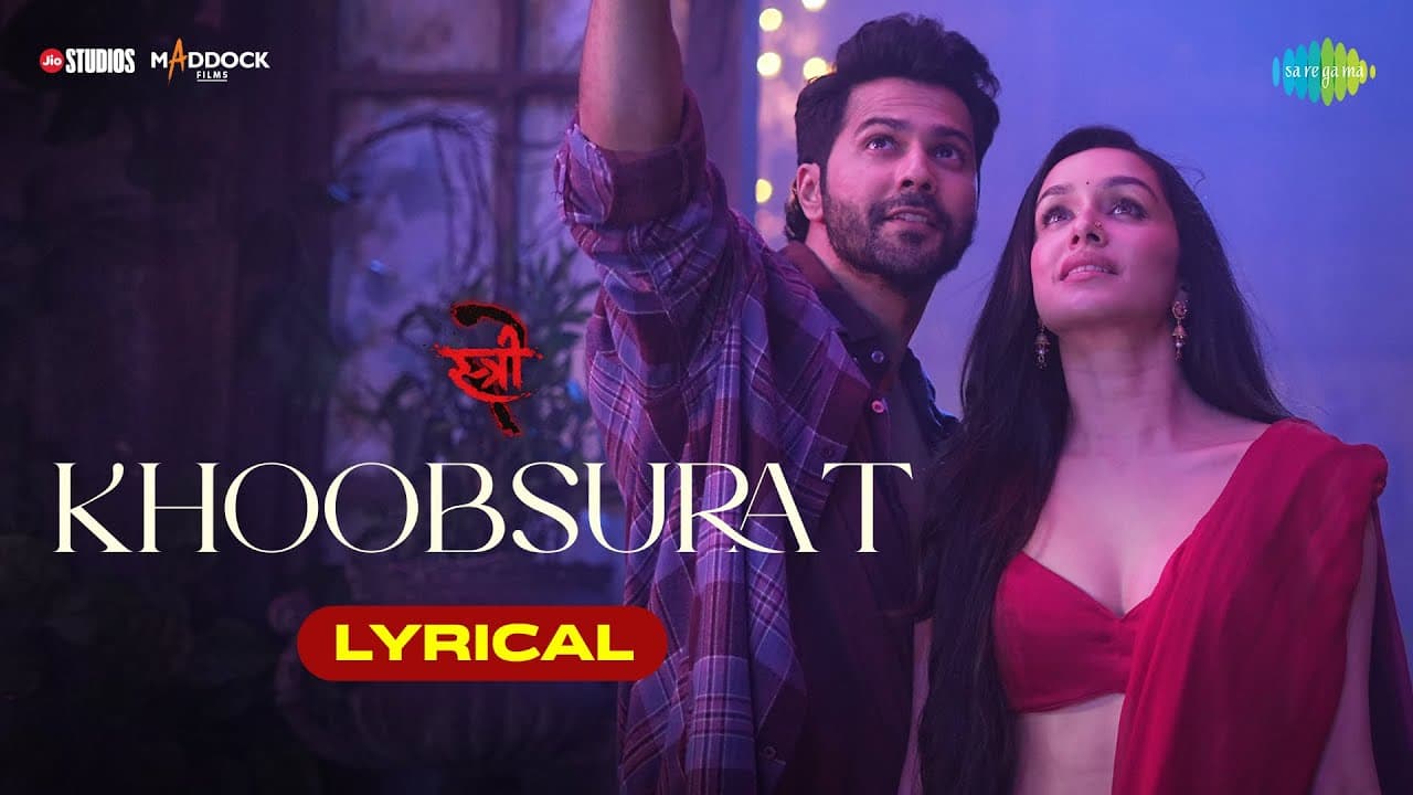 Khoobsurat - Lyrical | | Stree 2 | Varun Dhawan | Shraddha Kapoor | Rajkummar Rao | Vishal Mishra