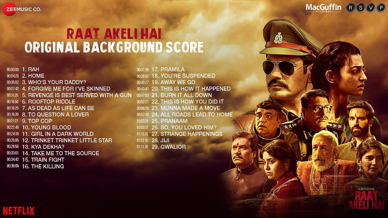 Raat Akeli Hai - Original Background Score | Nawazuddin S. Radhika A. | Karan K