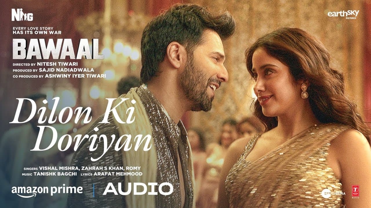 Dilon Ki Doriyan (Audio) Bawaal | Varun, Janhvi | Tanishk, Vishal M, Zahrah, Romy | Sajid N, Nitesh