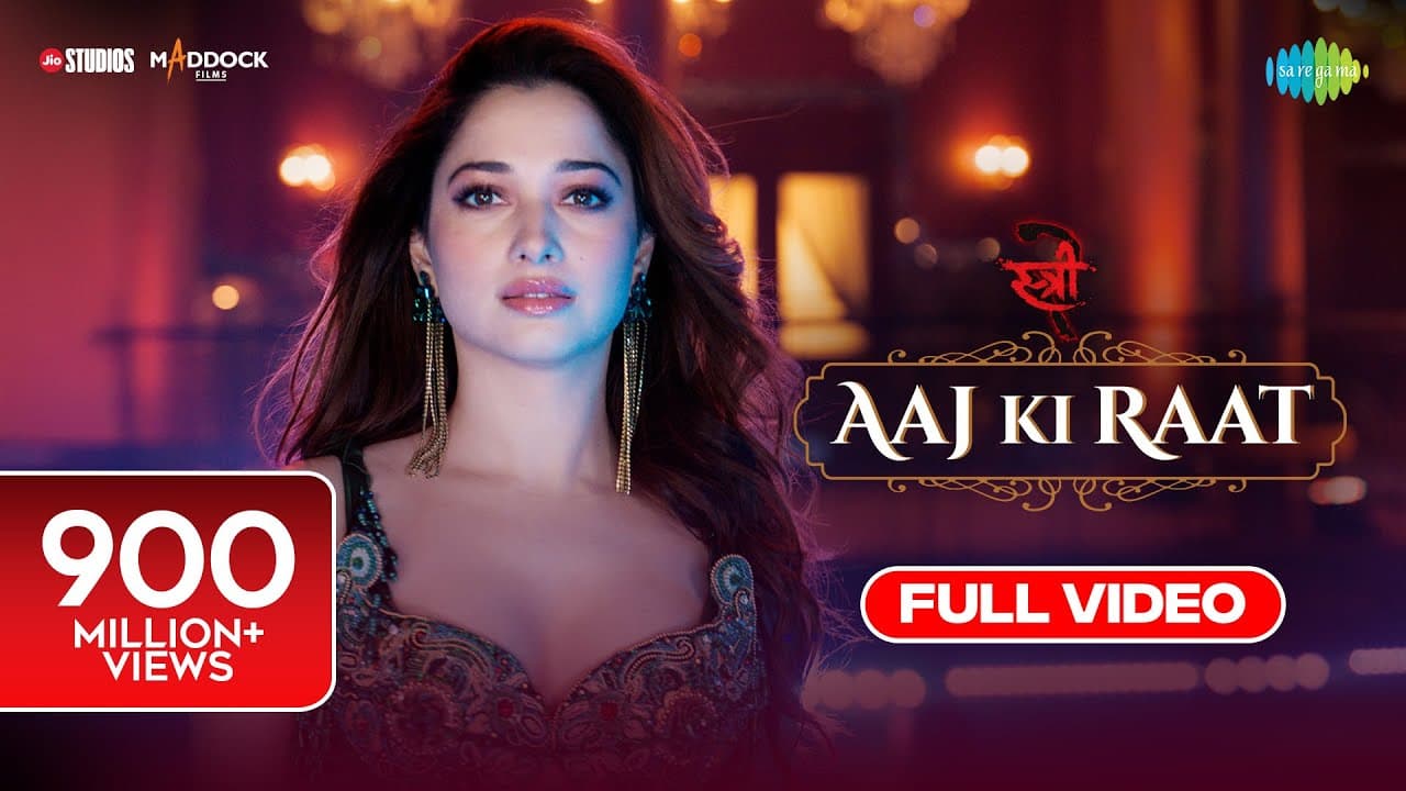 Aaj Ki Raat - Full Song | Stree 2| Tamannaah Bhatia, Rajkummar Rao, Sachin-Jigar, Madhubanti,Divya K