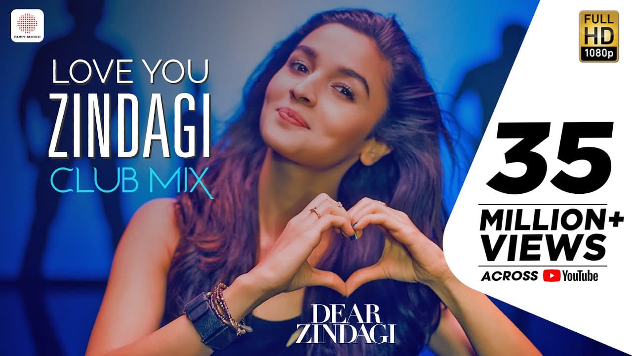 Love You Zindagi - Club Mix | Dear Zindagi | Alia Bhatt | Shah Rukh Khan | Amit Trivedi
