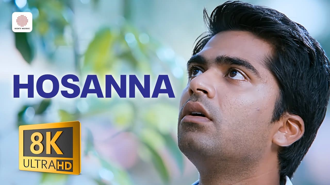 Hosanna 8K/4K Video Song | Vinnaithaandi Varuvaayaa | A.R.Rahman | STR, Trisha | Gautham Menon