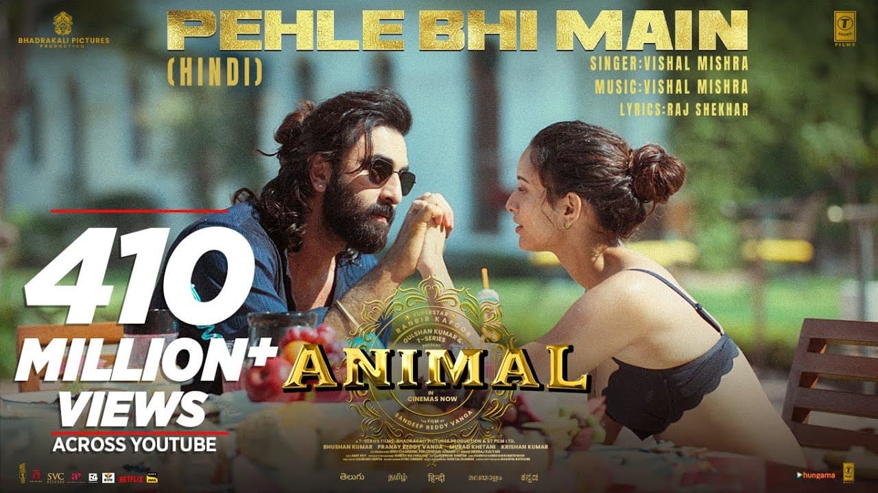ANIMAL:Pehle Bhi Main(Full Video) | Ranbir Kapoor,Tripti Dimri |Sandeep V |Vishal M,Raj S |Bhushan K