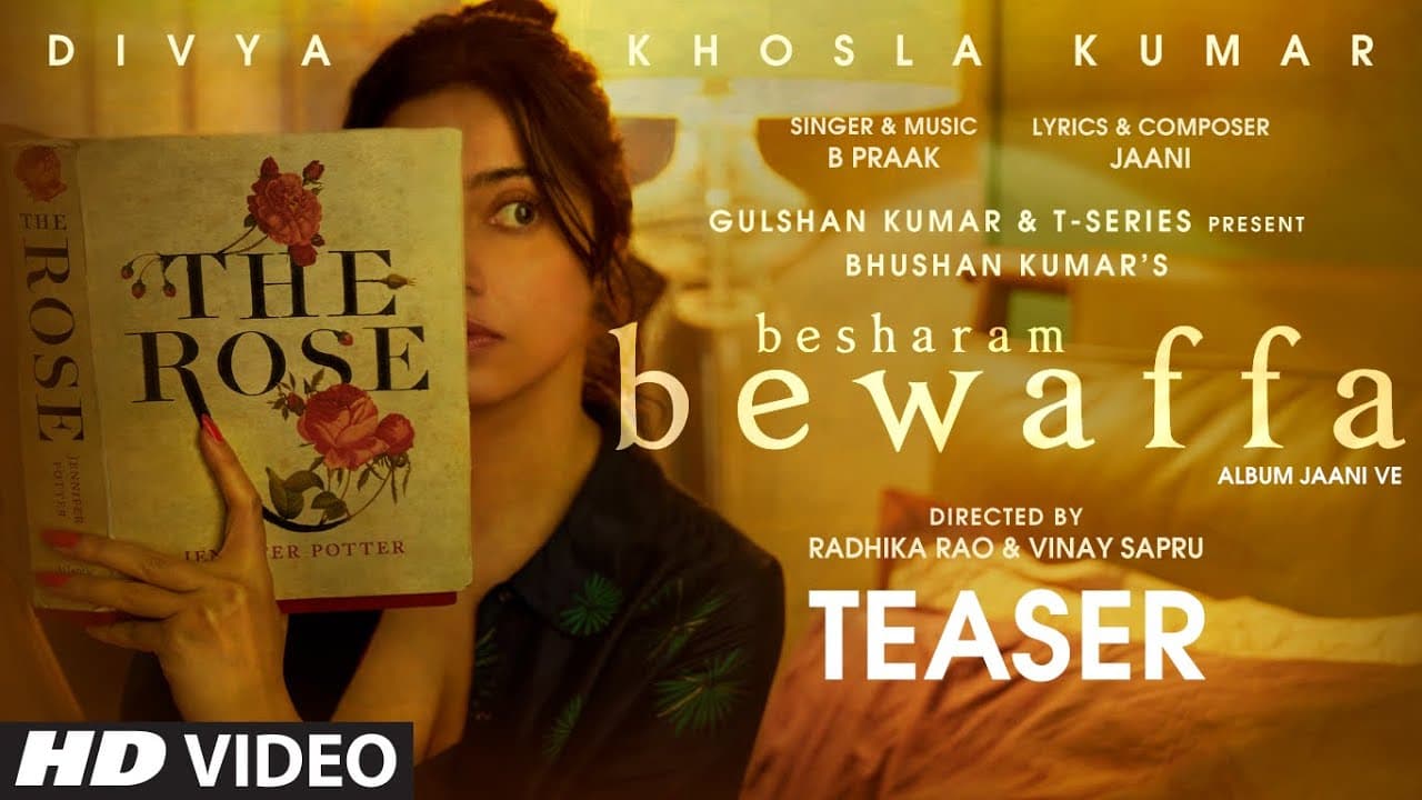 Besharam Bewaffa Teaser | Divya Khosla Kumar | B Praak | Jaani | Radhika, Vinay | Bhushan Kumar