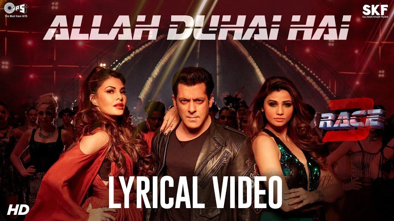 Allah Duhai Hai Song with Lyrics - Race 3 | Salman Khan | JAM8 (TJ) | Latest Bollywood Songs