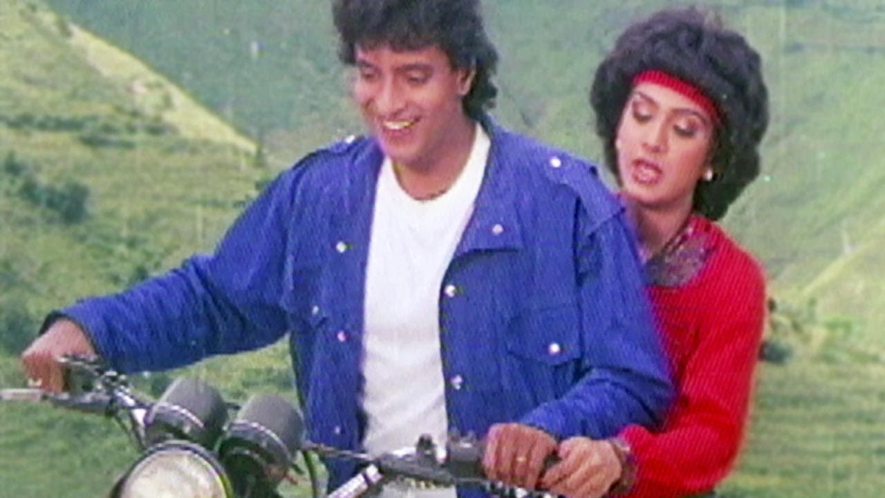 Minakshi Seshadri Teaches Driving to Mithun - Aandhi Toofan, Bollywood Scene 4/10