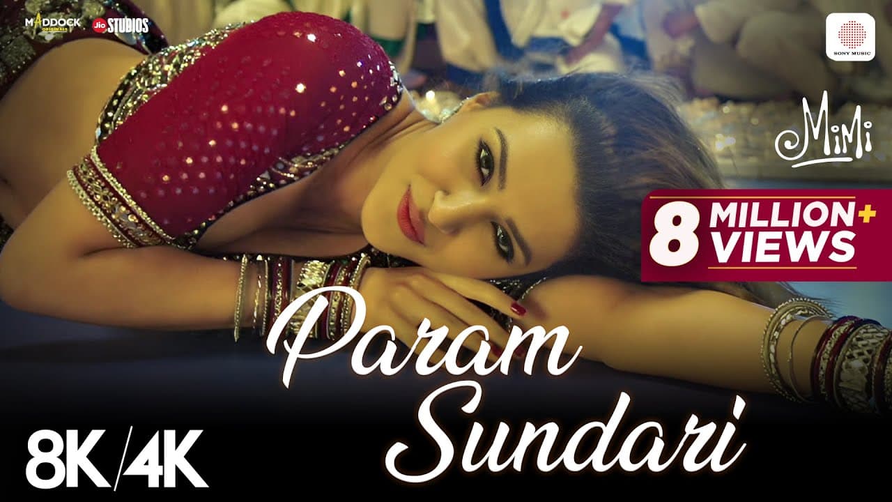 Param Sundari - 8K/4K Music Video | Mimi | Kriti Sanon | A.R.Rahman | Shreya Ghoshal
