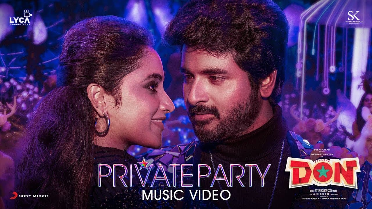 College Don - Private Party lyric | Sivakarthikeyan, Priyanka Mohan | Anirudh | Cibi