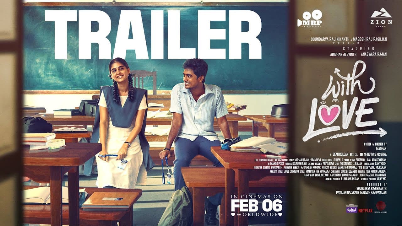 With Love - Trailer | Abishan Jeevinth | Anaswara Rajan | Sean Roldan | Madhan