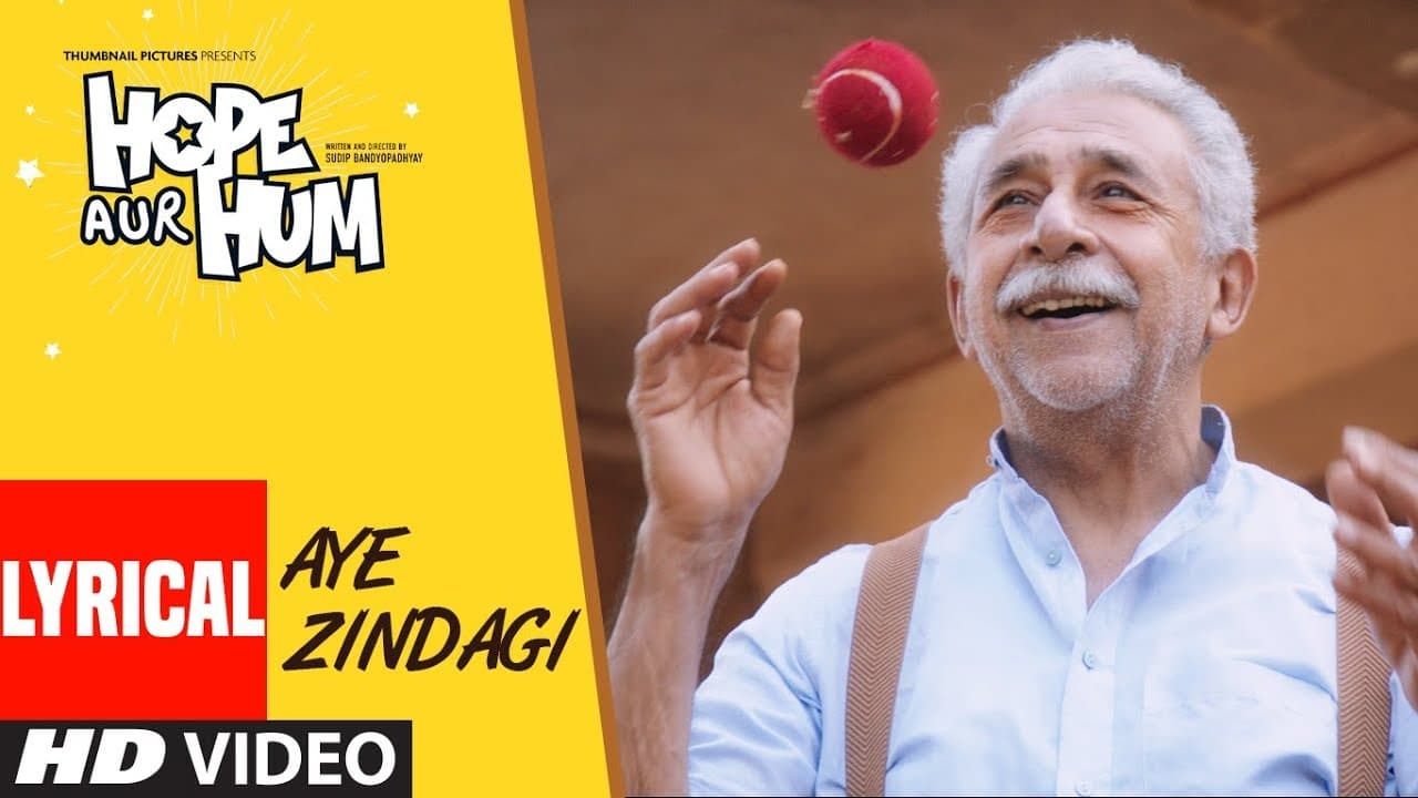 AYE ZINDAGI Video Song With Lyrics | HOPE AUR HUM | Naseeruddin Shah| Sonali Kulkarni | Shaan