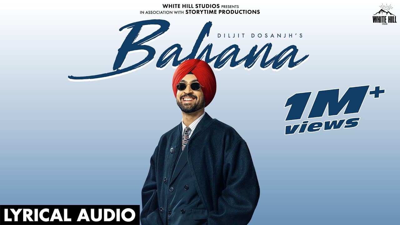 BAHANA : DILJIT DOSANJH (Lyrical)  MixSingh | Zafar Sandhu | In Cinemas Now | Sardaar Ji 3 Songs