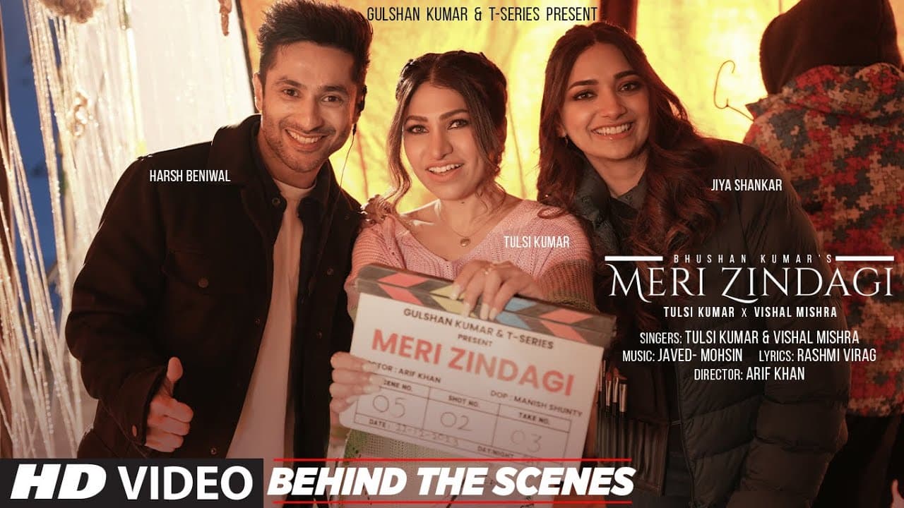 Meri Zindagi (Behind The Scenes): Tulsi Kumar, Vishal Mishra | Harsh Beniwal, Jiya S | Bhushan Kumar