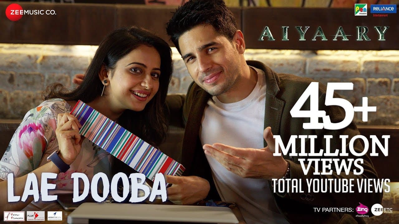 Lae Dooba - Aiyaary | Sidharth Malhotra, Rakul Preet |Sunidhi Chauhan |Rochak Kohli |Manoj Muntashir