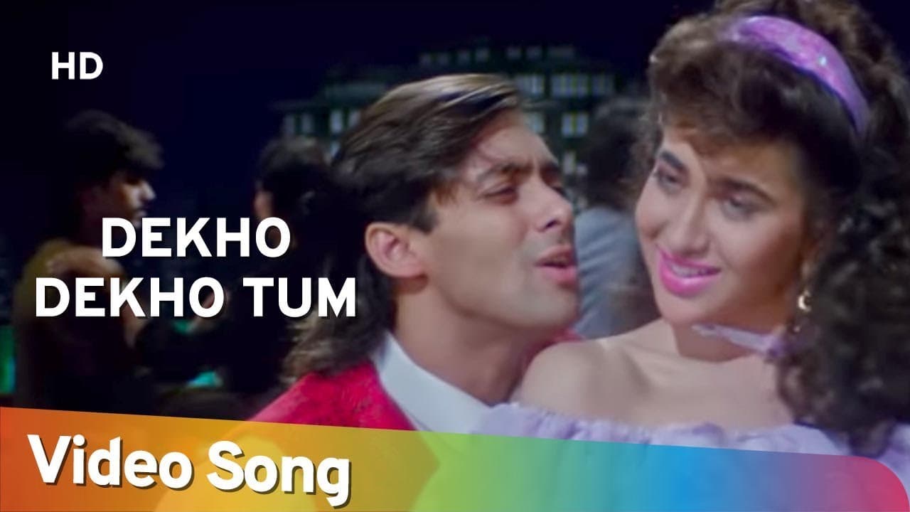 Dekho Dekho Tum (HD) | Nishchaiy (1992) | Salman Khan | Karishma Kapoor | Romantic Song