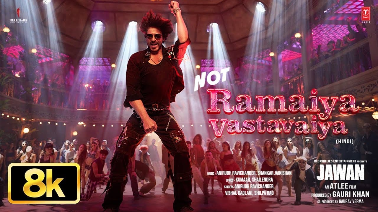 Jawan: Not Ramaiya Vastavaiya Extended Version 8K : Shah Rukh Khan | Atlee | Anirudh | Nayanthara