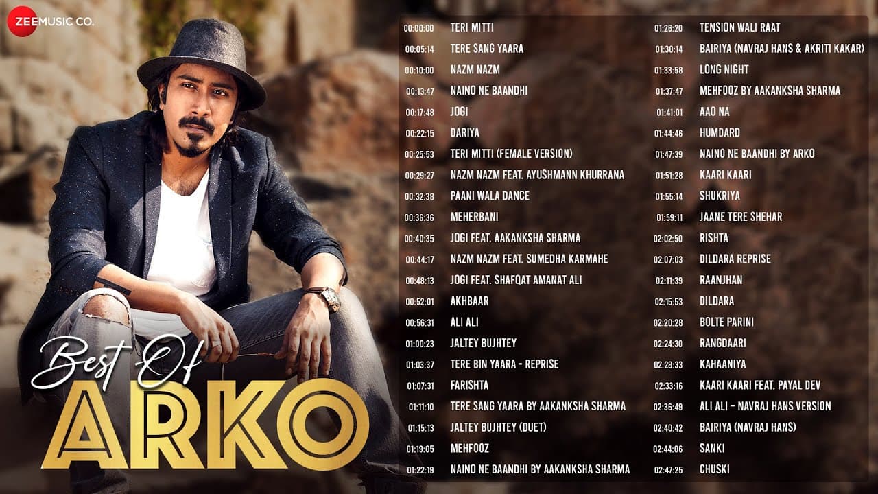 Best Of Arko - 44 Superhit Songs Nonstop Album | Teri Mitti, Tere Sang Yaara, Nazm Nazm, Jogi & More