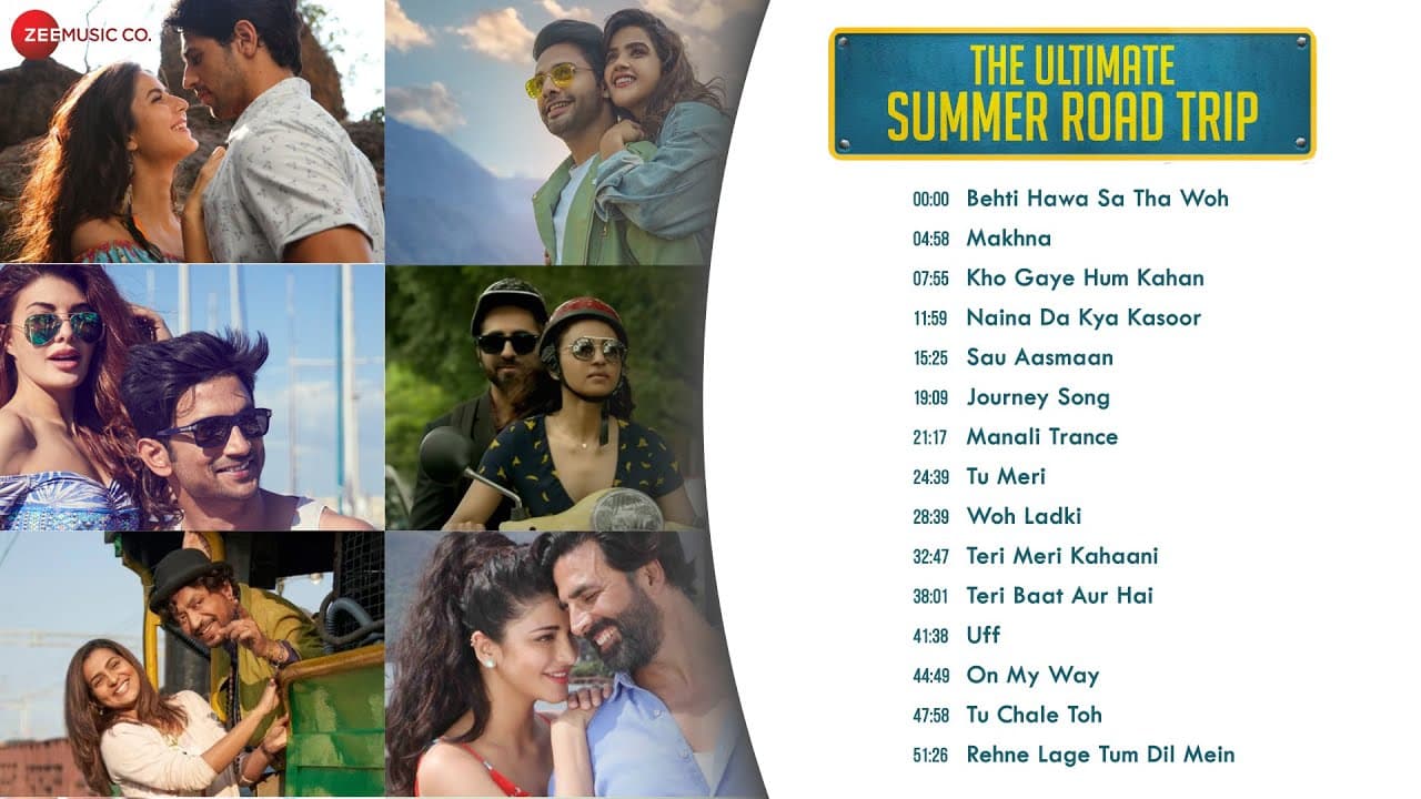 The Ultimate Summer Road Trip Songs - Full Album| 15 Songs| Makhna, Sau Aasmaan, Journey Song & More