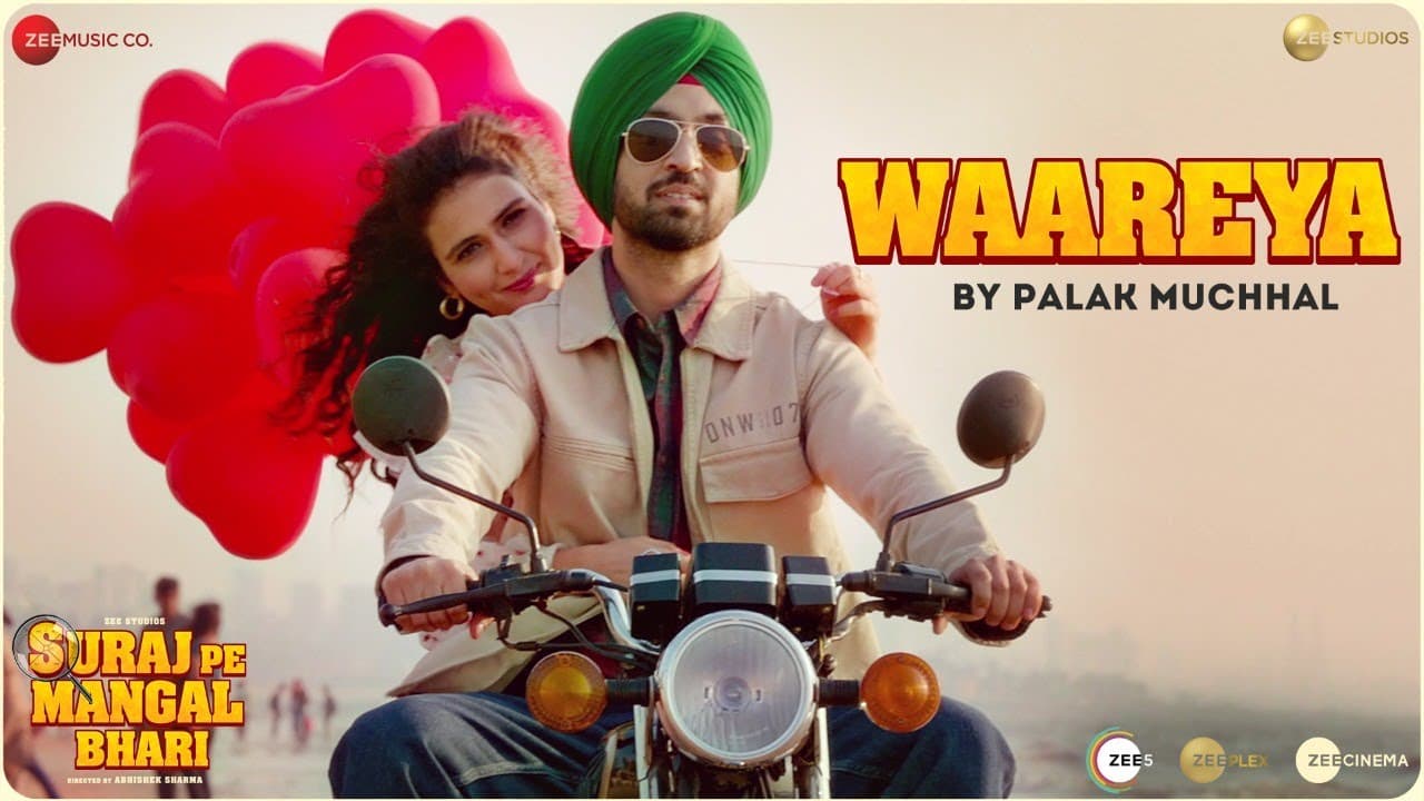Waareya by Palak Muchhal - Suraj Pe Mangal Bhari | Diljit | Manoj | Fatima |Javed-Mohsin | Kunaal V