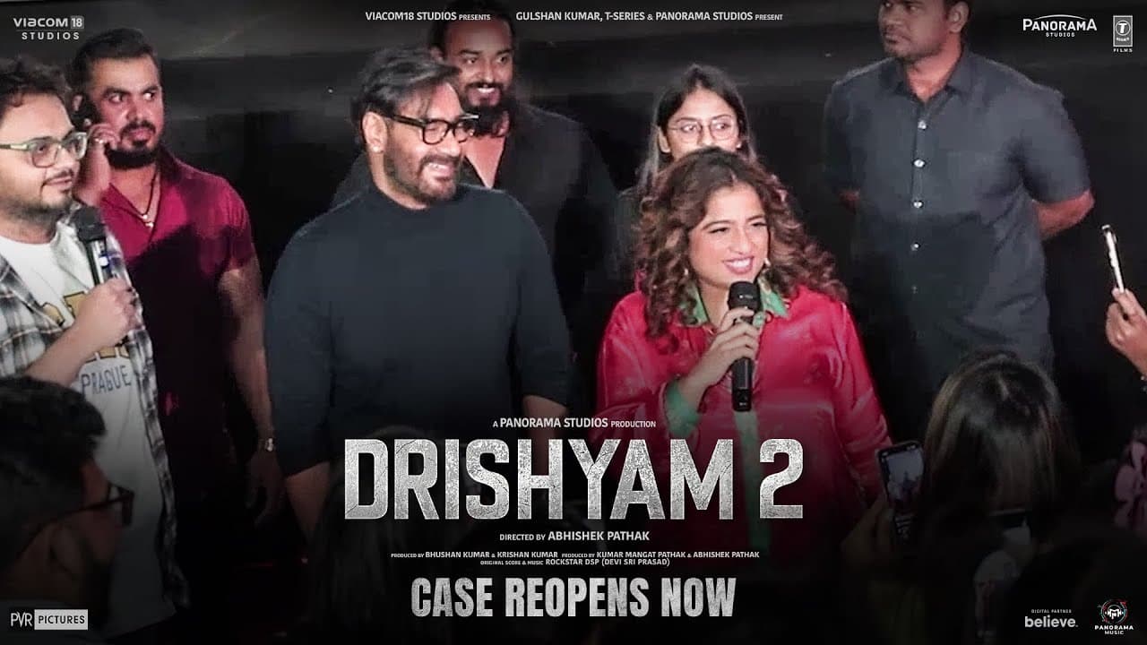 Drishyam 2: Ajay With Audience | Ajay Devgn, Akshaye K, Tabu, Shriya S, Abhishek Pathak | Bhushan K