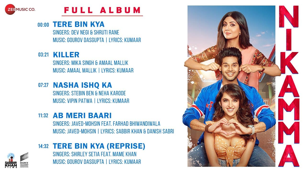Nikamma - Full Album | Shilpa Shetty, Abhimanyu, Shirley | Gourov D, Amaal M, Vipin P, Javed Mohsin