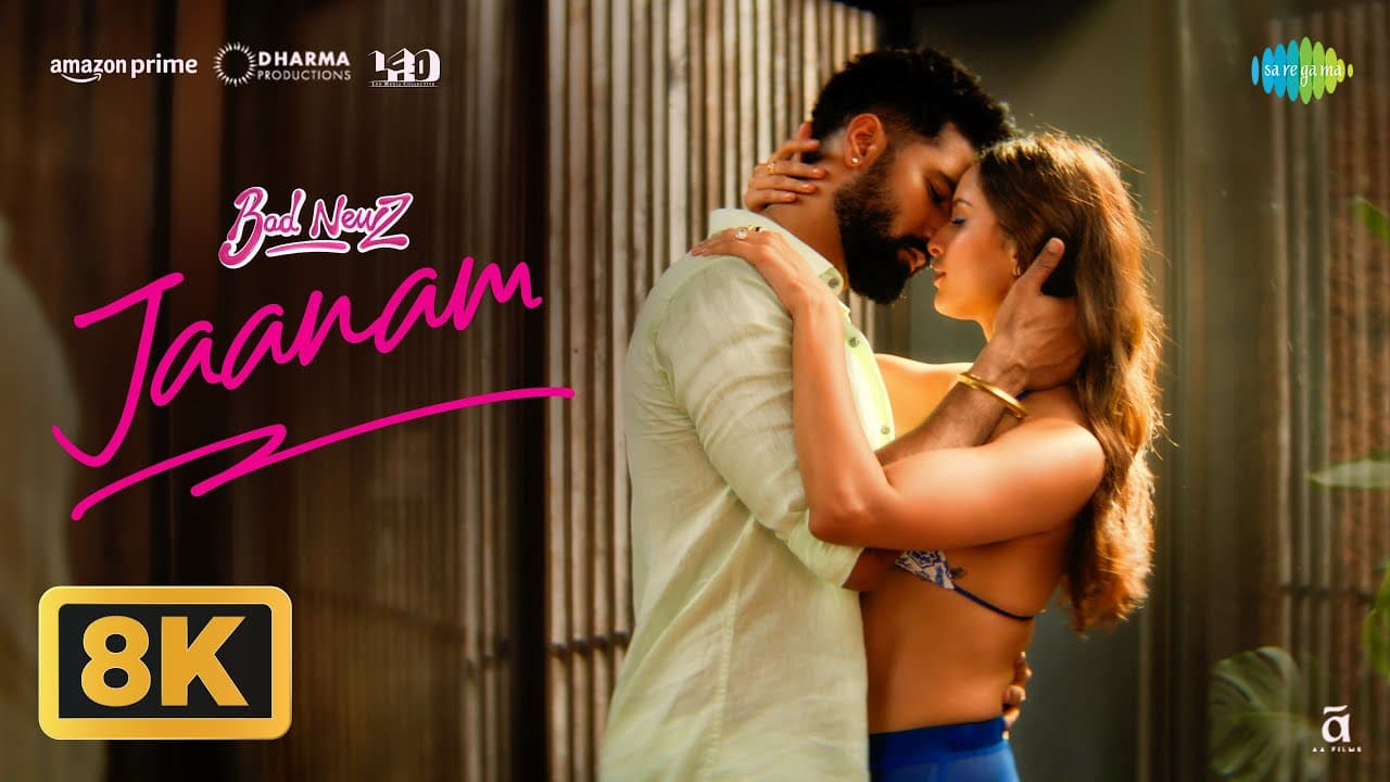 Jaanam - 8K Video | Bad Newz | Vicky Kaushal | Triptii Dimri | Vishal Mishra