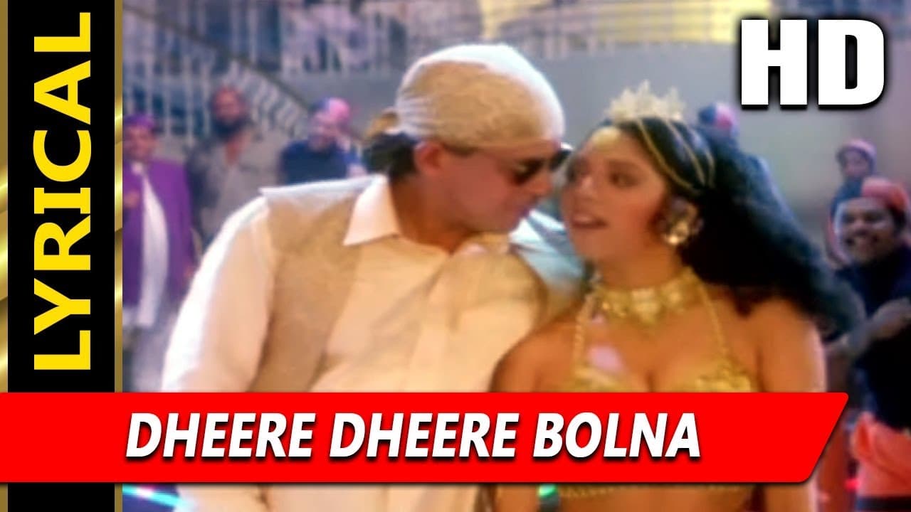 Dheere Dheere Bolna With Lyrics | Mohammed Aziz, Kavita Krishnamurthy | Angaara 1996 Songs | Mithun