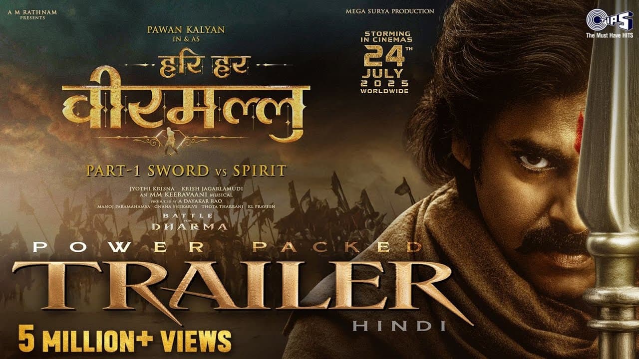 #HariHaraVeeraMallu -Trailer(HINDI)| PSPK | Bobby Deol | Nidhhi | MM KREEM| AM Rathnam |JyothiKrisna