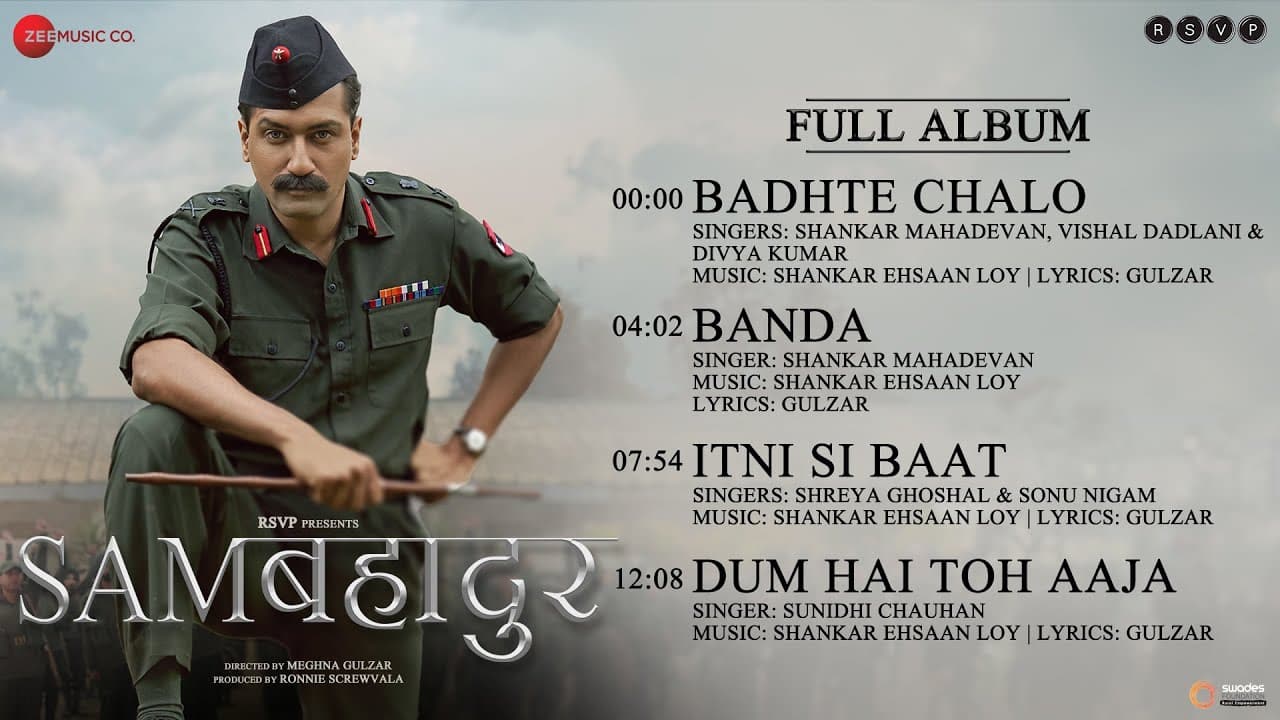 Sam Bahadur - Full Album | Vicky Kaushal | Fatima Sana Shaikh | Sanya Malhotra | SEL | Gulzar