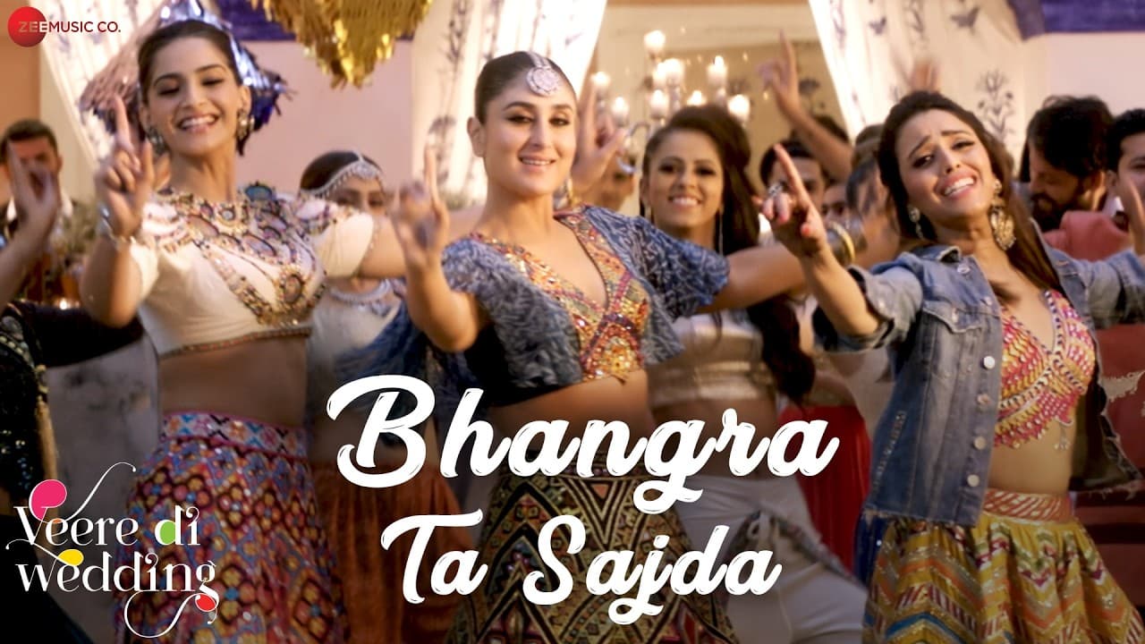 Bhangra Ta Sajda | Veere Di Wedding | Kareena, Sonam | Neha Kakkar | Wedding Party Song | Lyrical