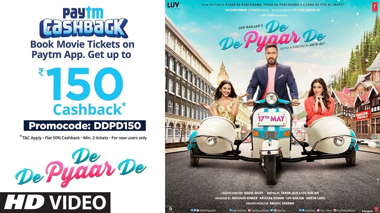 De De Pyaar De → 2 Days to Go - In Cinemas || Book Your Tickets On Paytm (Flat 50% Cashback)