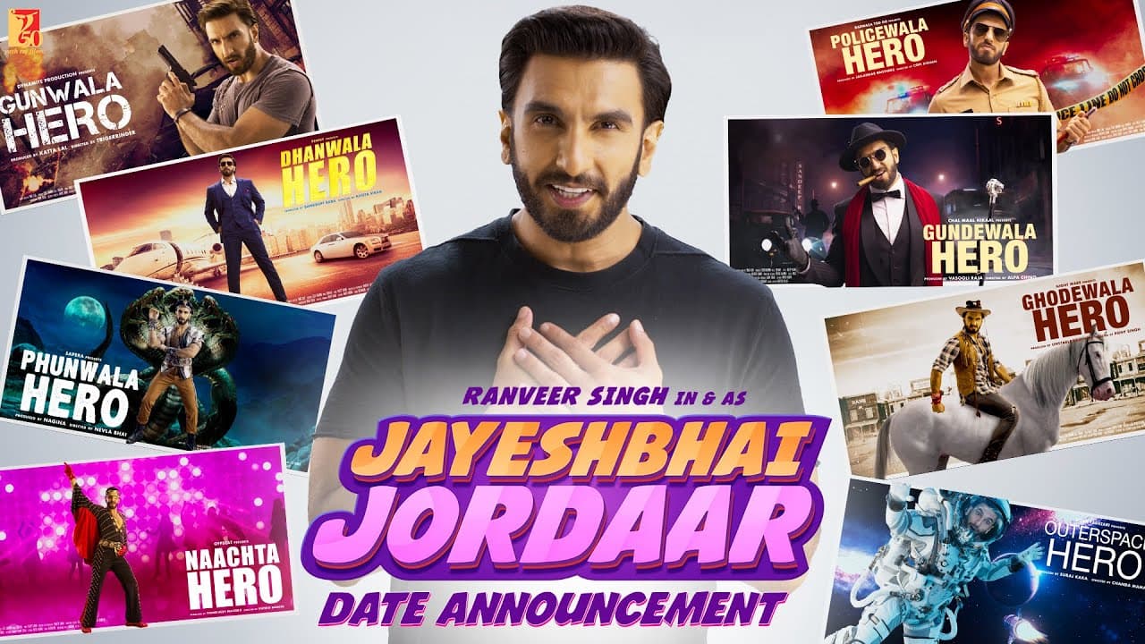 Jayeshbhai Jordaar | Date Announcement | Ranveer Singh, Shalini Pandey, Boman Irani, Divyang Thakkar