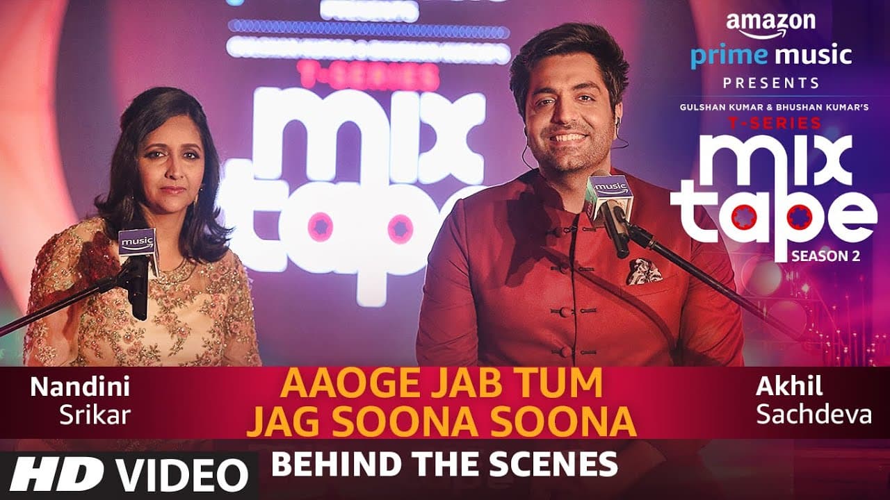 Making  of Aaoge Jab Tum-Jag Soona Soona | Nandini S | Akhil S |T-SERIES MIXTAPE SEASON 2 |Abhijit V