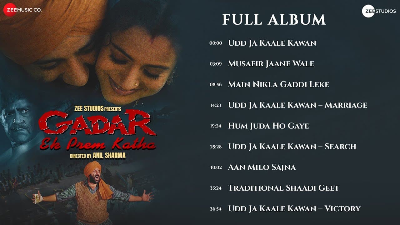 Gadar Ek Prem Katha - Full Album | Sunny Deol & Ameesha Patel | Uttam Singh | Anand Bakshi