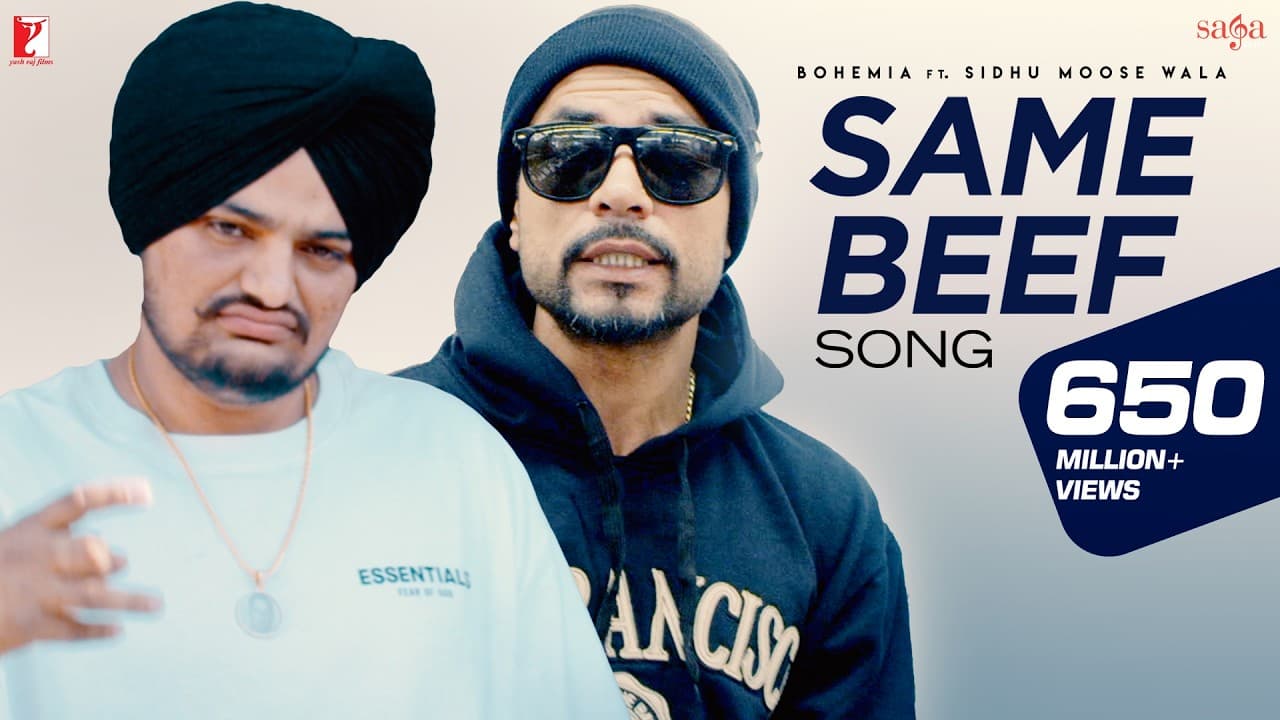 Same Beef Song | BOHEMIA | Ft. Sidhu Moose Wala | Byg Byrd | Punjabi Song | Rap Song | Music Video