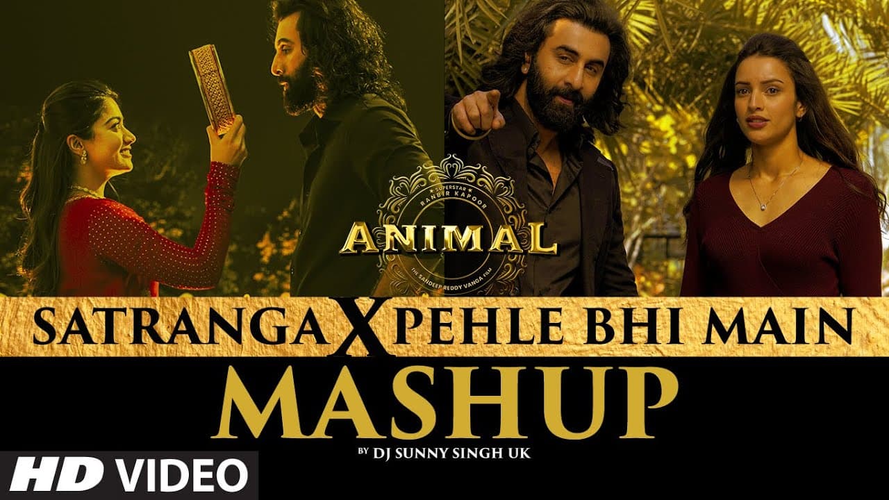 Satranga X Pehle Bhi Main (Mashup): Ranbir,Rashmika,Tripti,Arijit Singh,Vishal M | Dj Sunny Singh Uk