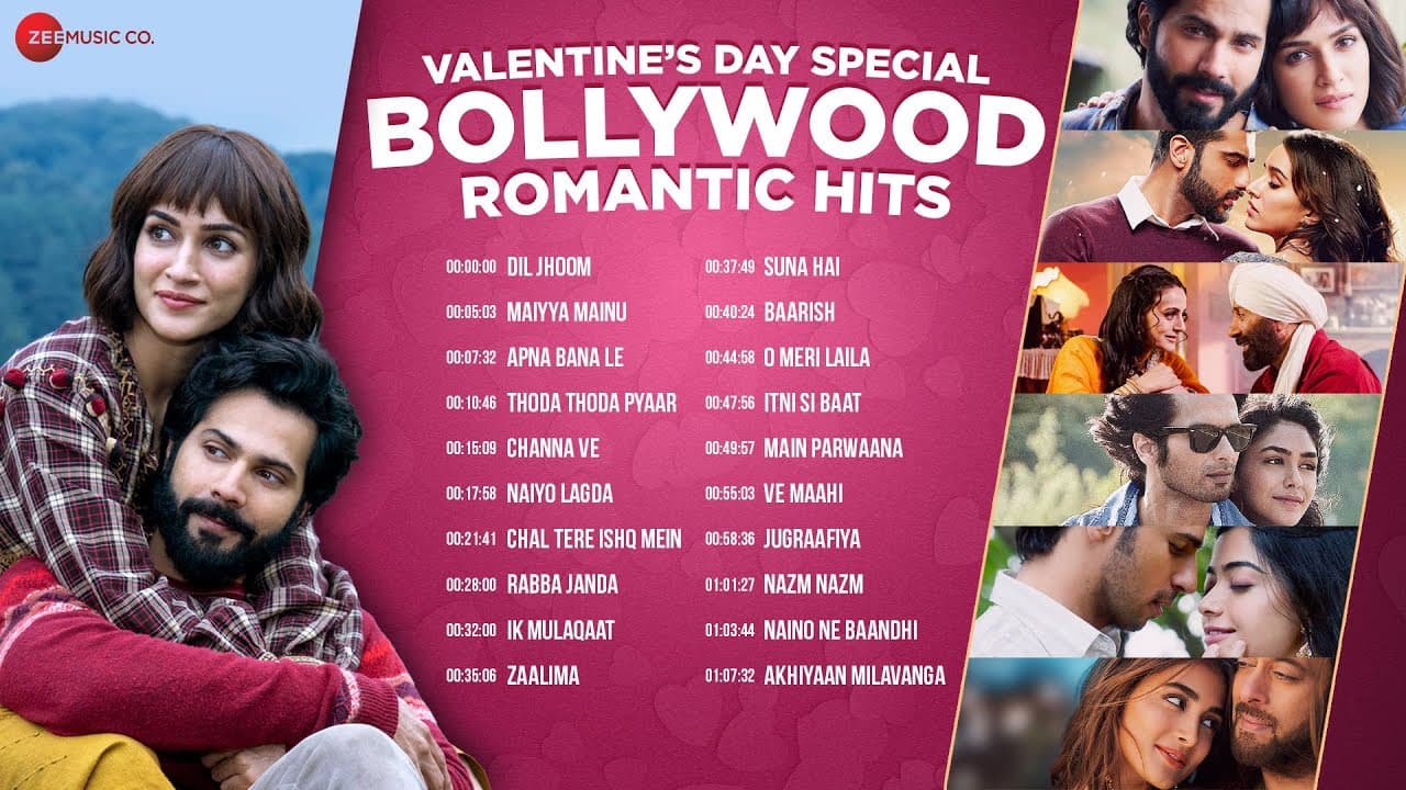 Valentine's Day Special Bollywood Romantic Hits | Dil Jhoom, Maiyya Mainu, Apna Bana Le & More