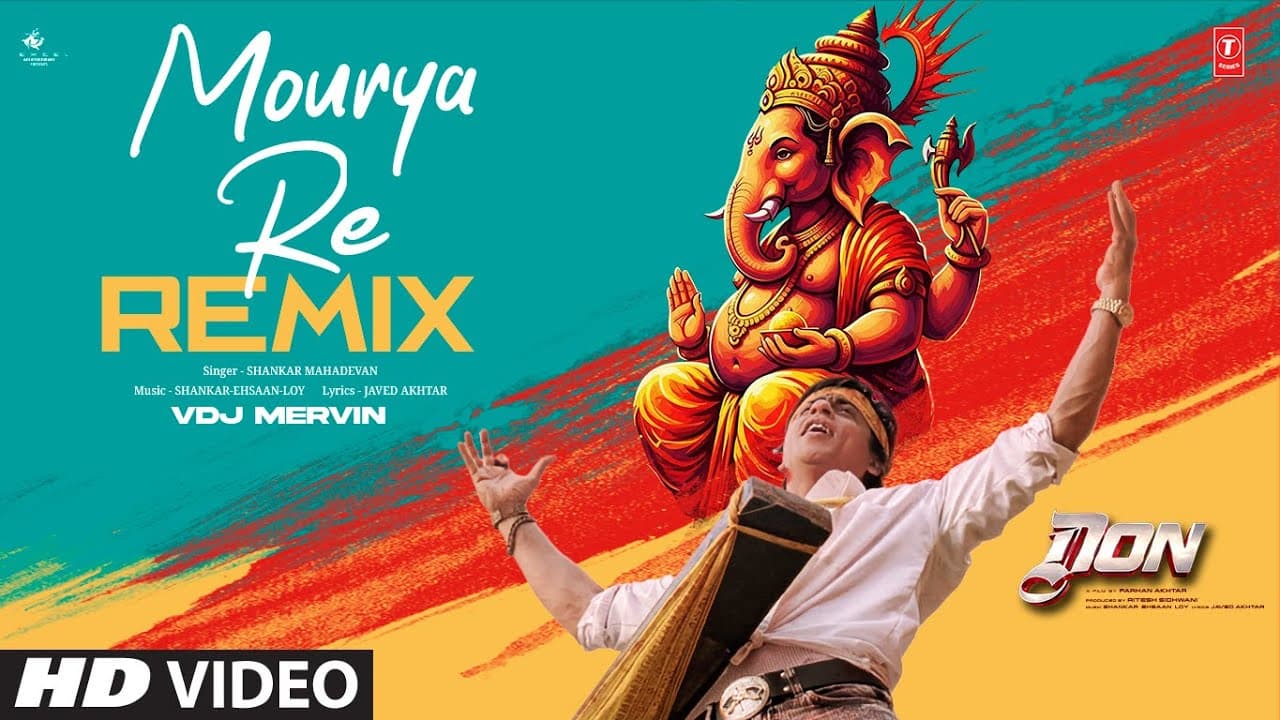 Mourya Re (Remix) | DON | Shah Rukh Khan | Shankar Mahadevan | Ganesh Chaturthi Special | VDJ MERVIN