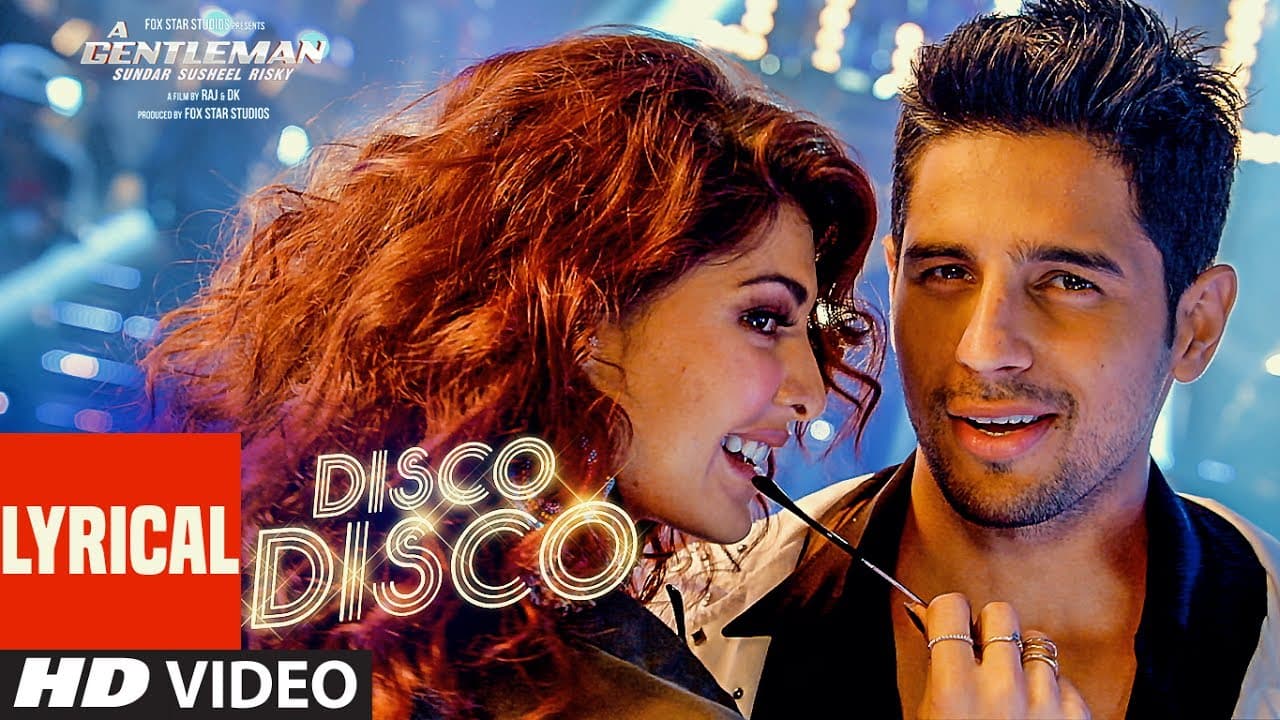 Disco Disco Lyrical Video Song : A Gentleman - Sundar, Susheel, Risky | Sidharth | Jacqueline