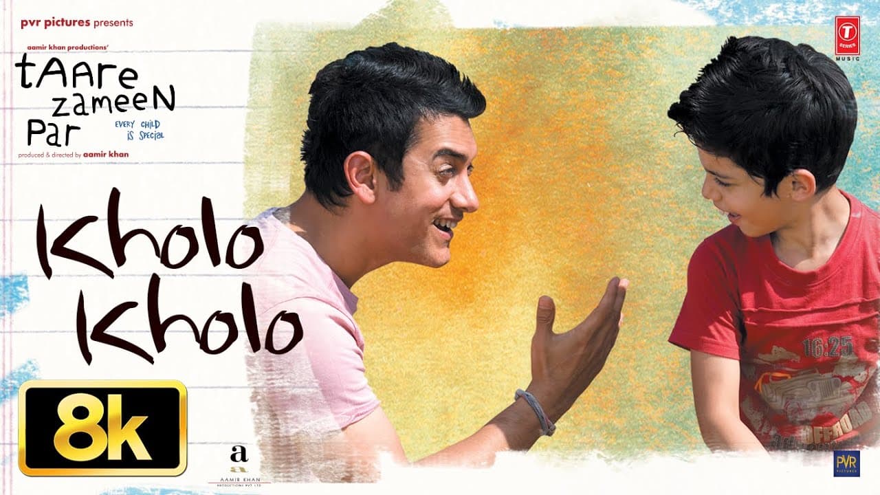 Kholo Kholo (Full Video Song) [8K] | Taare Zameen Par | Aamir Khan | Darsheel Safary