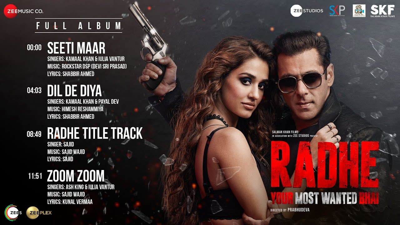 Radhe - Your Most Wanted Bhai | Full Album  | Salman Khan & Disha Patani