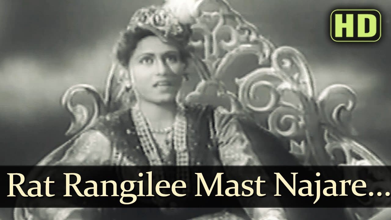Raat Rangilee Mast Nazare - Dulari Songs - Suresh - Madhubala - Mohd Rafi