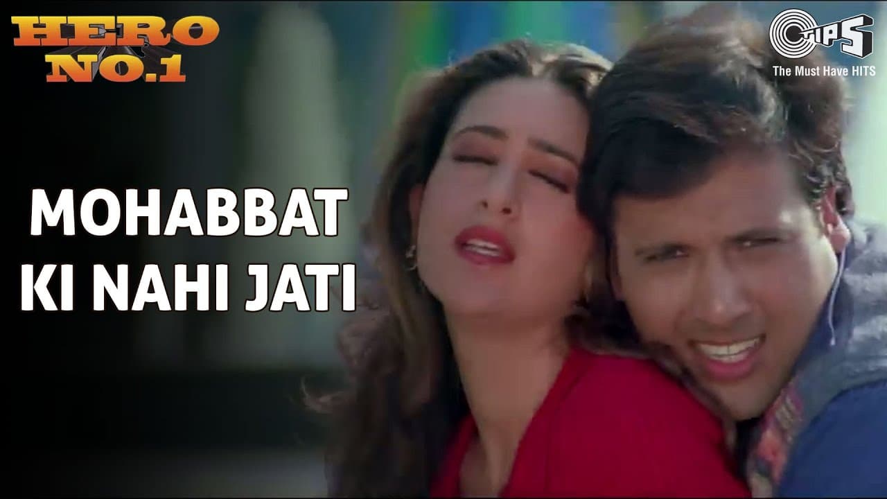 Mohabbat Ki Nahi Jati | Govinda, Karisma Kapoor | Udit Narayan | Sadhana Sargam | Hero No.1 | 90s