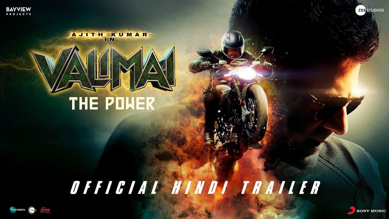 Valimai (Hindi) Trailer | Ajith Kumar | Yuvan Shankar Raja | Vinoth | Boney Kapoor | Zee Studios