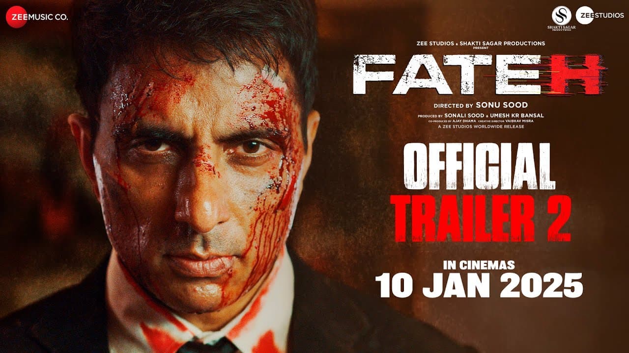 Fateh - Official Trailer 2 | Sonu Sood | Jacqueliene Fernandez | Naseeruddin Shah| 10th January 2025