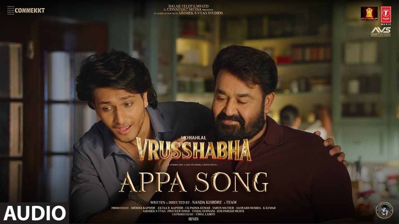 APPA SONG (Audio)| VRUSSHABHA |  Mohanlal,Samarjit Lankesh,Nayan Sarika,Ragini |Sam CS | Nanda K